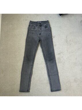 John John Women’s Jeans Black Skinny Brazil Distressed Faded Size 32/22